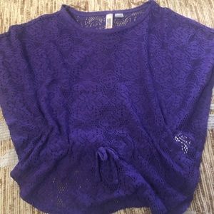 🌿🌿Purple mesh blouse🌿🌿